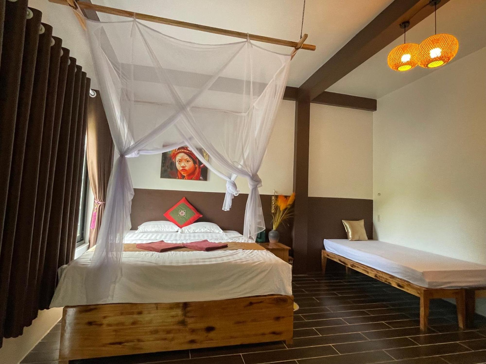 Vu Linh Palm House Homestay - Bungalow Yen Bai Exterior foto