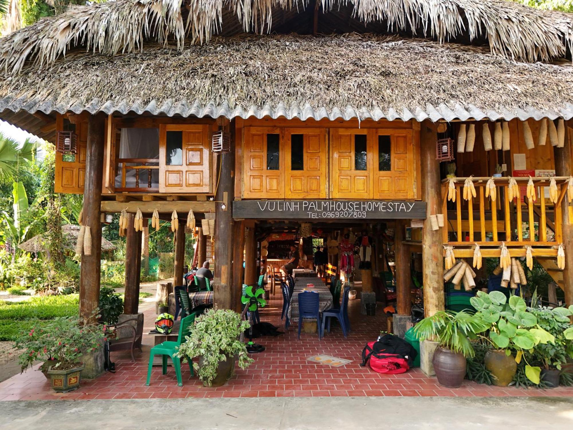 Vu Linh Palm House Homestay - Bungalow Yen Bai Exterior foto